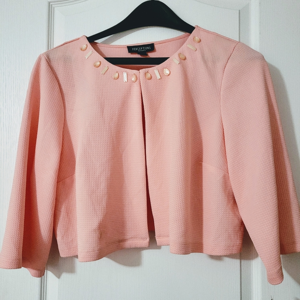 Peach bolero